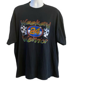 Vintage 90's Nascar 2X Tee Weekend Warrior #24 Jeff Gordon